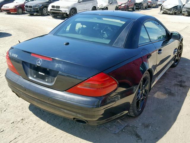 WDBSK75F06F113055 - 2006 MERCEDES-BENZ SL 500 BLACK photo 4