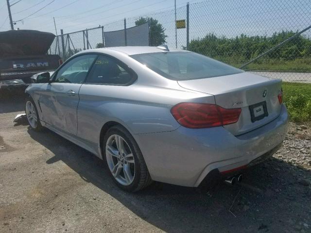 WBA4W5C56KAE49474 - 2019 BMW 430XI SILVER photo 3