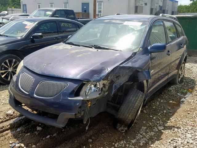 5Y2SL63855Z406461 - 2005 PONTIAC VIBE BLUE photo 2