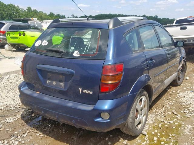 5Y2SL63855Z406461 - 2005 PONTIAC VIBE BLUE photo 4