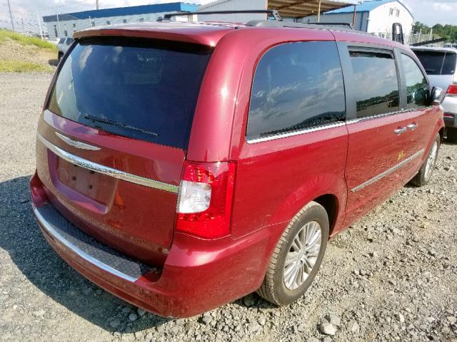 2C4RC1CG8ER165658 - 2014 CHRYSLER TOWN & COU RED photo 4