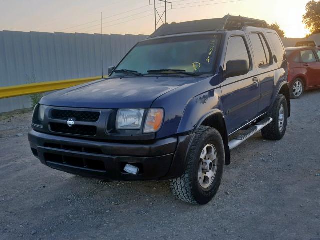 5N1ED28T81C541040 - 2001 NISSAN XTERRA XE BLUE photo 2