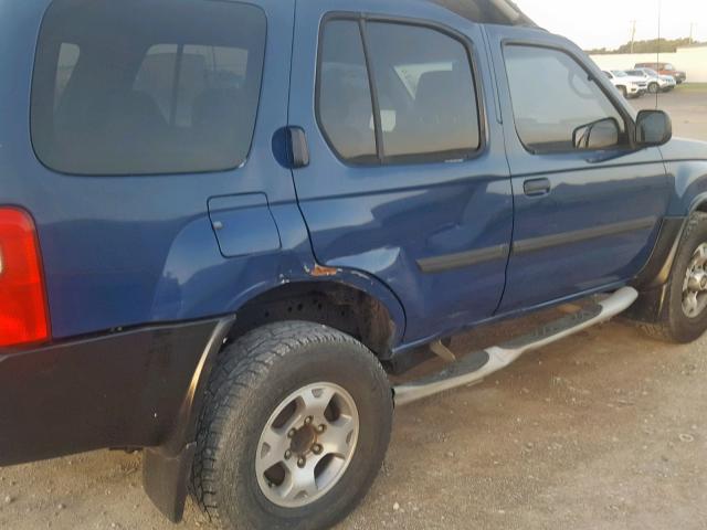 5N1ED28T81C541040 - 2001 NISSAN XTERRA XE BLUE photo 9