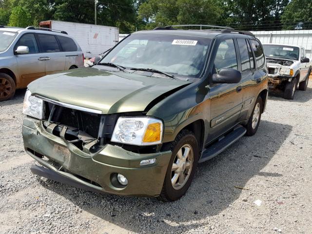 1GKDT13S122310214 - 2002 GMC ENVOY GREEN photo 2