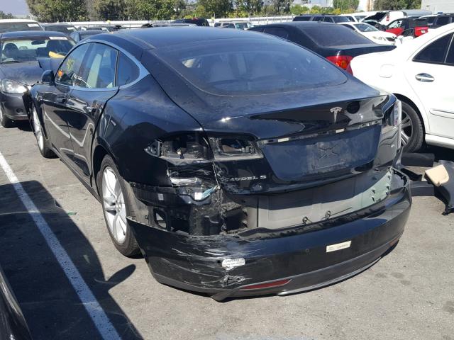 5YJSA1H14FFP64629 - 2015 TESLA MODEL S 85 BLACK photo 3