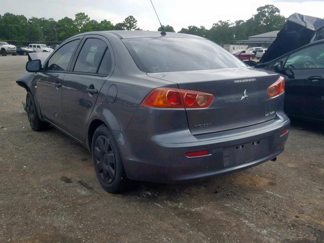 JA3AU16U69U045571 - 2009 MITSUBISHI LANCER DE GRAY photo 3