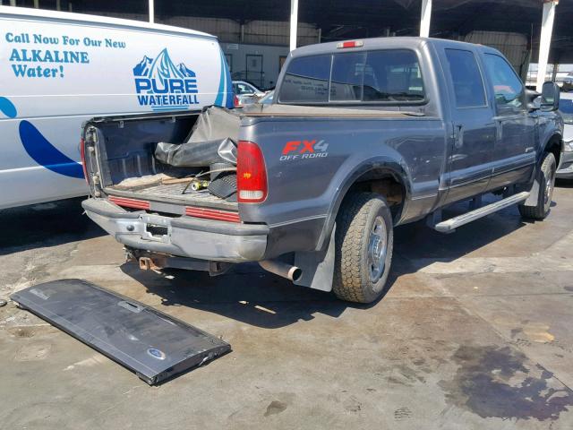 1FTWW31P55ED20379 - 2005 FORD F350 SRW S GRAY photo 4