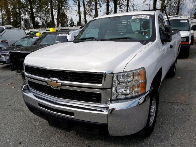 1GCHC24K58E209511 - 2008 CHEVROLET SILVERADO WHITE photo 2