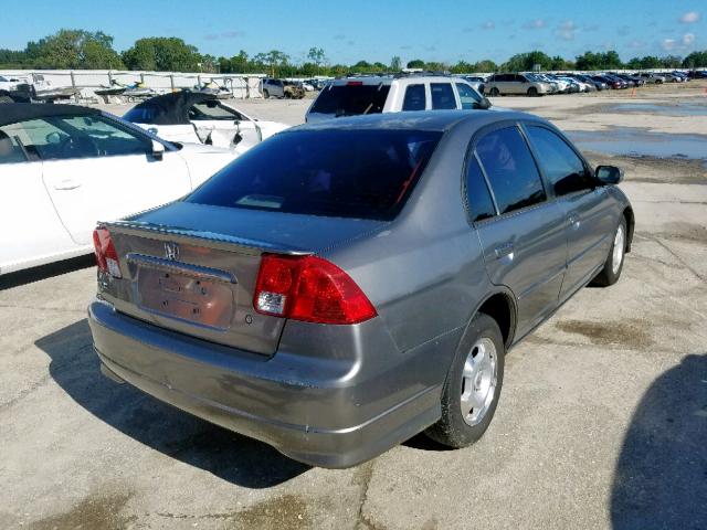 JHMES96625S015724 - 2005 HONDA CIVIC HYBR GRAY photo 4