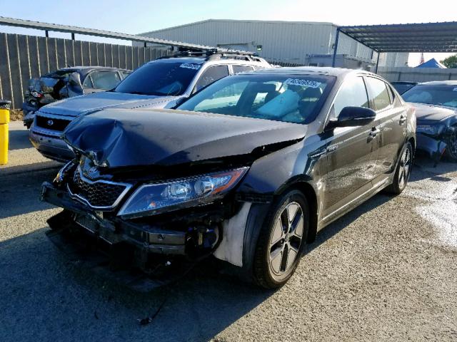 KNAGM4AD7D5055885 - 2013 KIA OPTIMA HYB BLACK photo 2