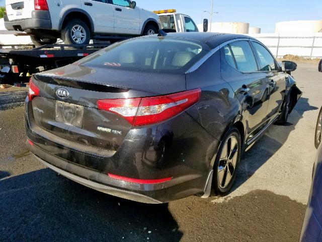 KNAGM4AD7D5055885 - 2013 KIA OPTIMA HYB BLACK photo 4