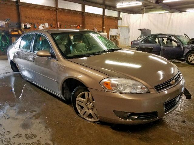 2G1WU58R779306975 - 2007 CHEVROLET IMPALA LTZ TAN photo 1