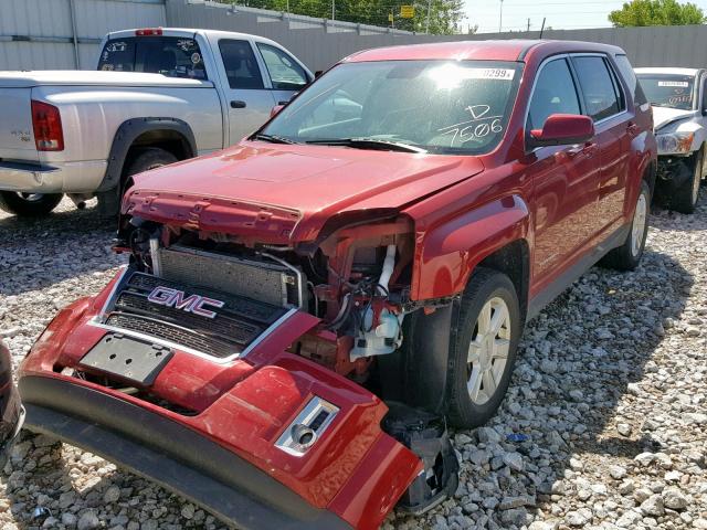 2GKALMEK4D6207506 - 2013 GMC TERRAIN SL RED photo 2