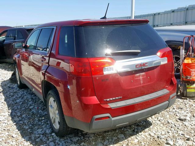 2GKALMEK4D6207506 - 2013 GMC TERRAIN SL RED photo 3