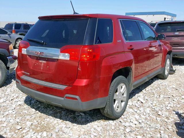 2GKALMEK4D6207506 - 2013 GMC TERRAIN SL RED photo 4