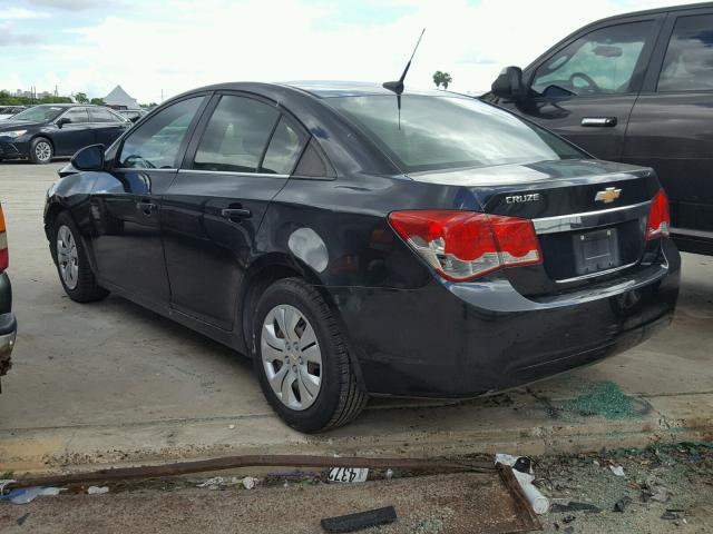 1G1PC5SH4C7310954 - 2012 CHEVROLET CRUZE LS BLACK photo 3