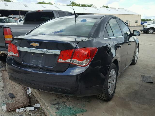 1G1PC5SH4C7310954 - 2012 CHEVROLET CRUZE LS BLACK photo 4