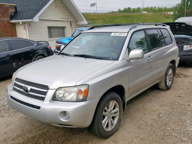 JTEDW21A560005864 - 2006 TOYOTA HIGHLANDER SILVER photo 2