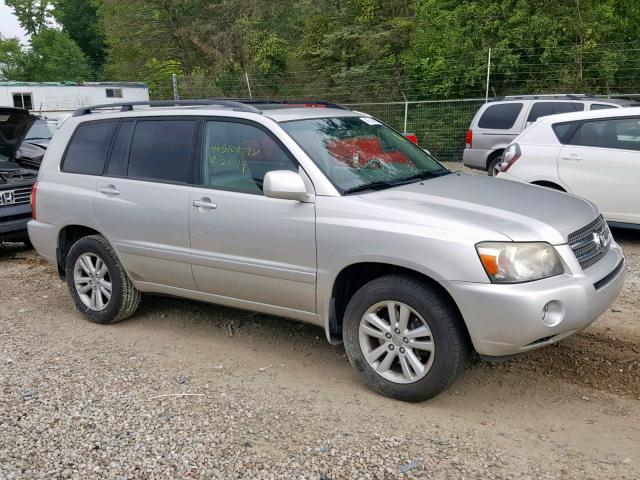 JTEDW21A560005864 - 2006 TOYOTA HIGHLANDER SILVER photo 9