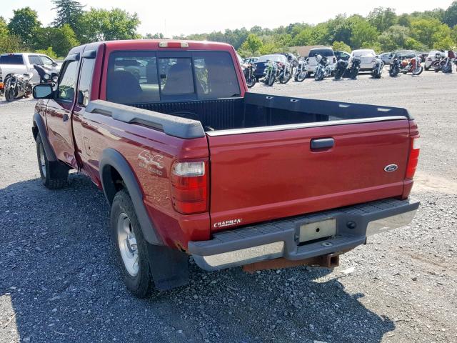 1FTZR15E81TB11791 - 2001 FORD RANGER SUP RED photo 3