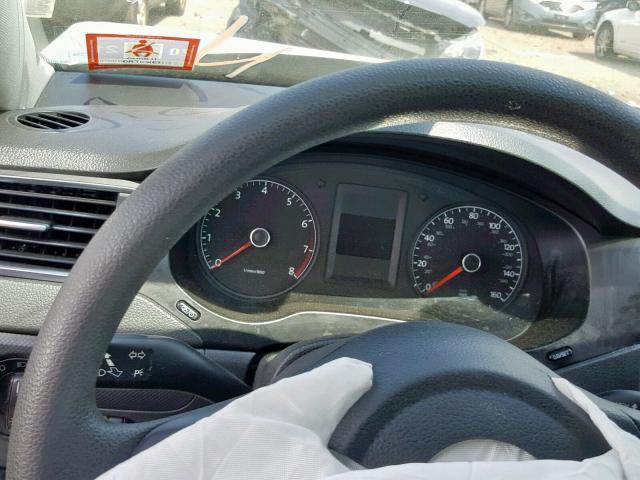 3VW2K7AJ3CM350899 - 2012 VOLKSWAGEN JETTA BASE Արծաթագույն լուսանկար 8