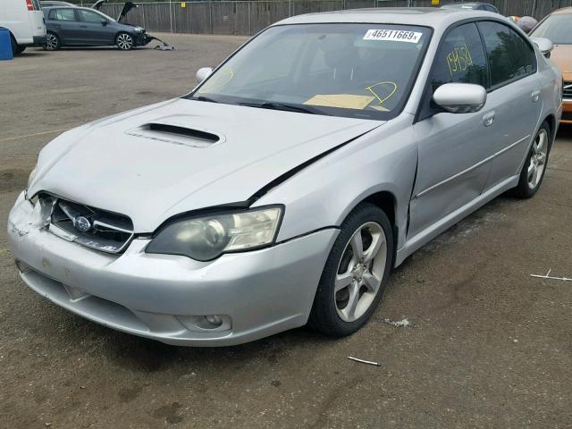 4S3BL676256212688 - 2005 SUBARU LEGACY GT SILVER photo 2