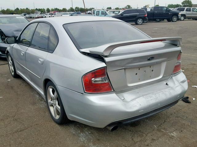 4S3BL676256212688 - 2005 SUBARU LEGACY GT SILVER photo 3