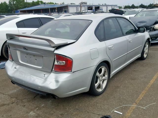 4S3BL676256212688 - 2005 SUBARU LEGACY GT SILVER photo 4