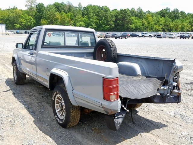 1J7FJ36L8KL558655 - 1989 JEEP COMANCHE P GRAY photo 3