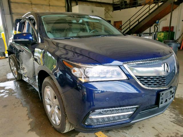 5FRYD4H93GB049835 - 2016 ACURA MDX ADVANC 蓝色 照片 1