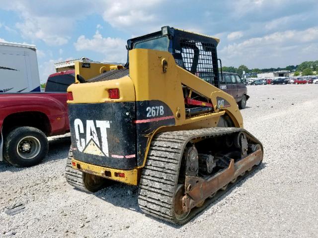 CAT0267BCCYC01356 - 2008 CATERPILLAR SKIDSTEER YELLOW photo 4