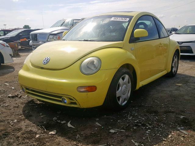 3VWCA21C7YM485967 - 2000 VOLKSWAGEN NEW BEETLE ყვითელი ფოტო 2