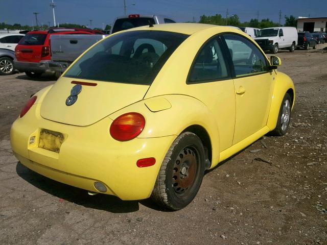 3VWCA21C7YM485967 - 2000 VOLKSWAGEN NEW BEETLE ყვითელი ფოტო 4