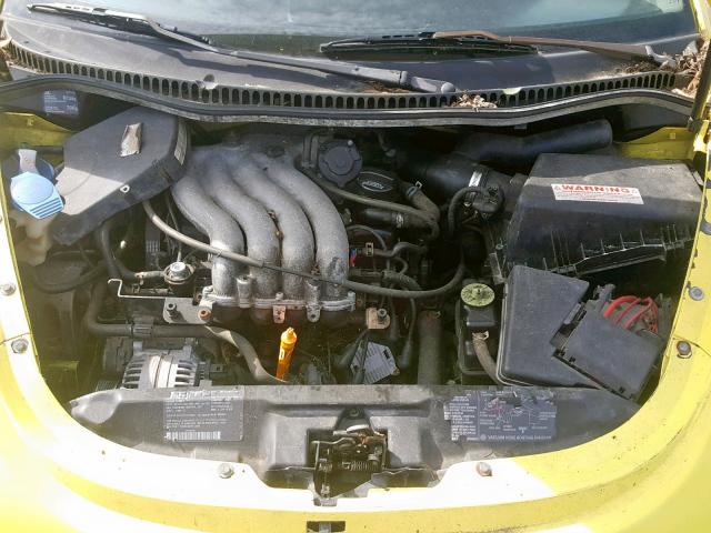 3VWCA21C7YM485967 - 2000 VOLKSWAGEN NEW BEETLE ყვითელი ფოტო 7