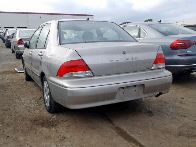 JA3AJ26E52U036941 - 2002 MITSUBISHI LANCER ES SILVER photo 3