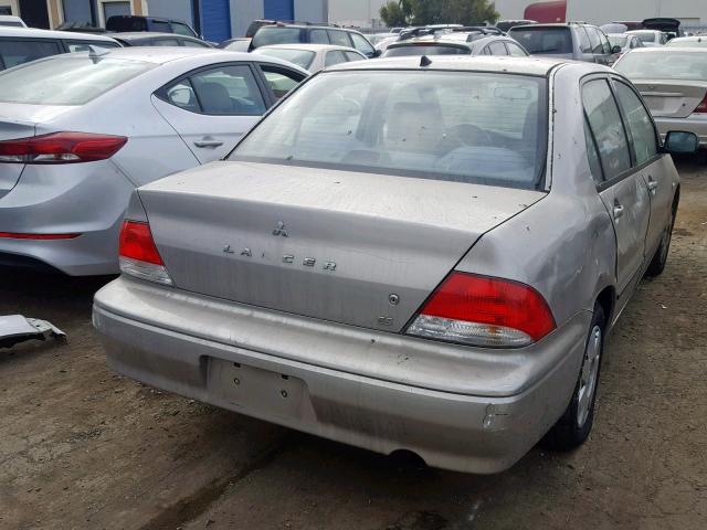 JA3AJ26E52U036941 - 2002 MITSUBISHI LANCER ES SILVER photo 4