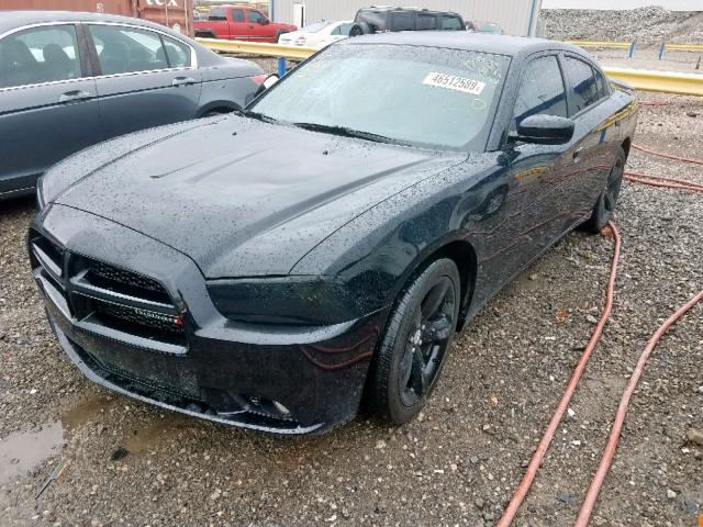 2C3CDXHG0DH537517 - 2013 DODGE CHARGER SX BLACK photo 2