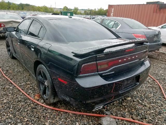 2C3CDXHG0DH537517 - 2013 DODGE CHARGER SX BLACK photo 3