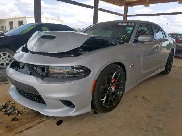 2C3CDXGJ0KH572018 - 2019 DODGE CHARGER SC SILVER photo 2