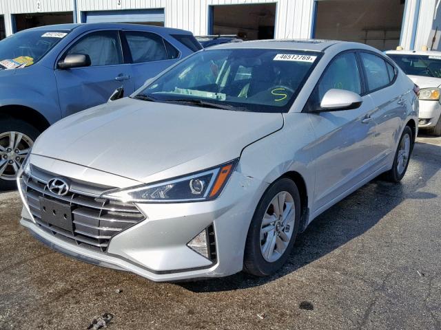 5NPD84LF8KH470400 - 2019 HYUNDAI ELANTRA SE SILVER photo 2