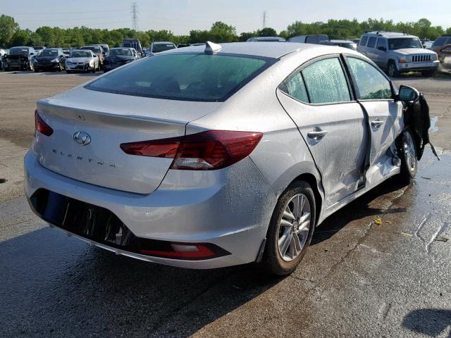 5NPD84LF8KH470400 - 2019 HYUNDAI ELANTRA SE SILVER photo 4