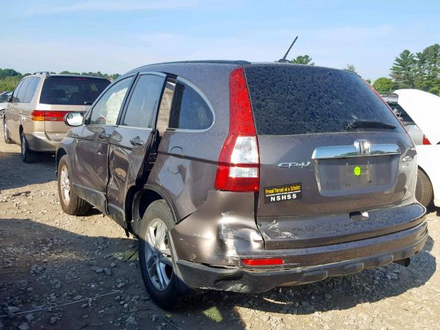 5J6RE4H73BL019204 - 2011 HONDA CR-V EXL BROWN photo 3