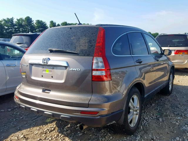 5J6RE4H73BL019204 - 2011 HONDA CR-V EXL BROWN photo 4