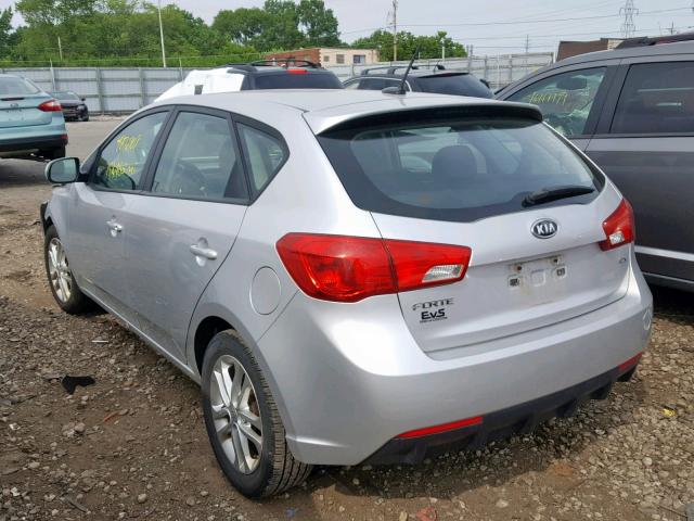 KNAFU5A21B5325321 - 2011 KIA FORTE EX SILVER photo 3