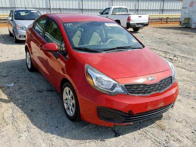 KNADM4A33E6371726 - 2014 KIA RIO LX RED photo 1