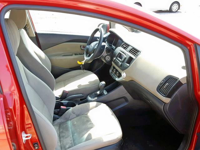 KNADM4A33E6371726 - 2014 KIA RIO LX RED photo 5