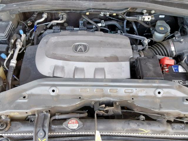 2HNYD2H25CH531052 - 2012 ACURA MDX GRAY photo 7