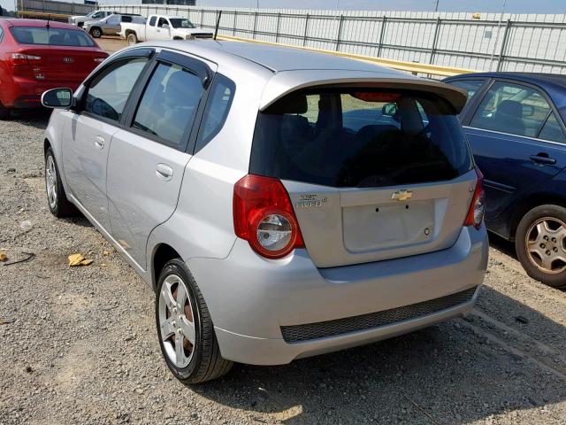 KL1TG6DEXAB114411 - 2010 CHEVROLET AVEO LT SILVER photo 3