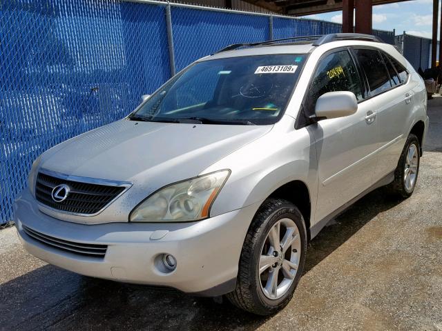 JTJHW31U672029793 - 2007 LEXUS RX 400H SILVER photo 2