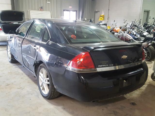 2G1WU583989245464 - 2008 CHEVROLET IMPALA LTZ BLACK photo 3